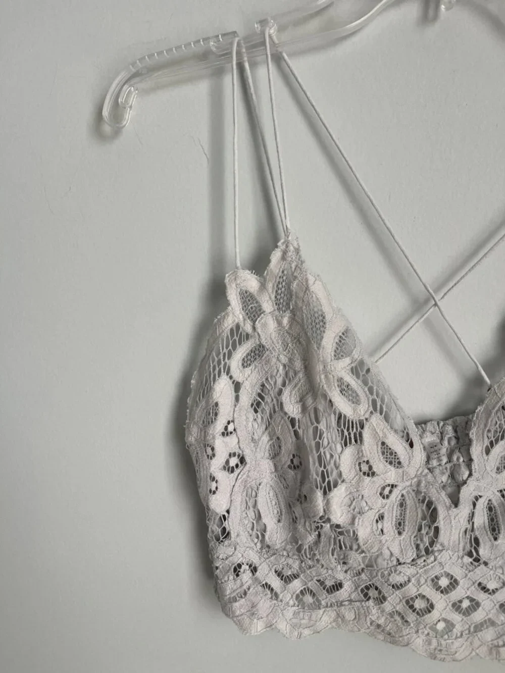 Free People FP One Light Blue Adella Bralette Boho Lace